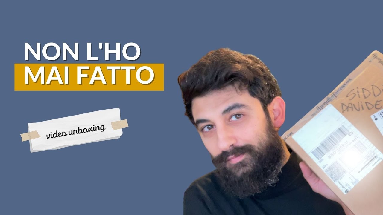 Unboxing materiale di acquerello
