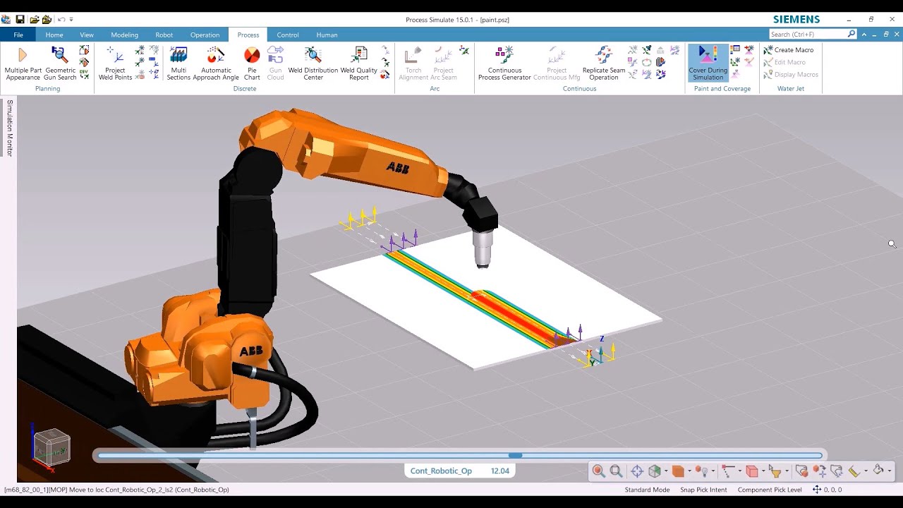 Tecnomatix Process Simulate - Paint Application Tutorial