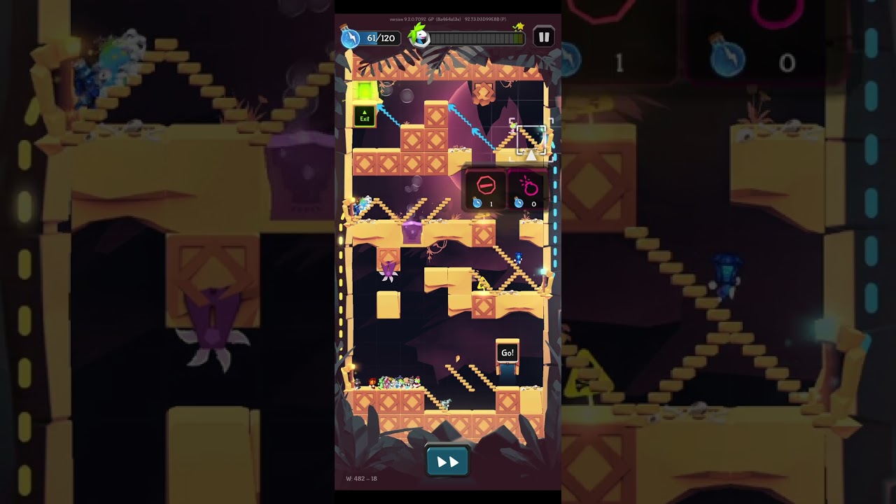 Lemmings W 482 - 18. Walkthrough.
