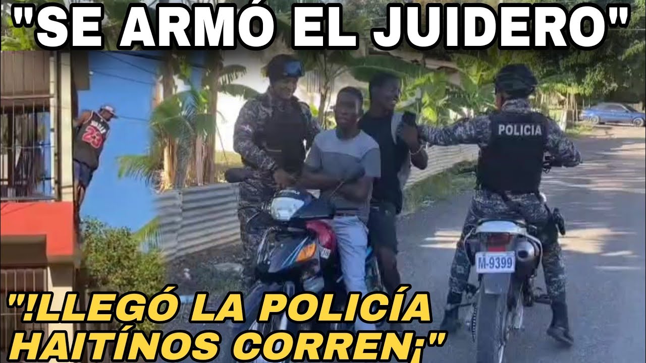 SE ARMÓ LA CORRERA: Policía Nacional en Moca detiene indocumentados — Impactante