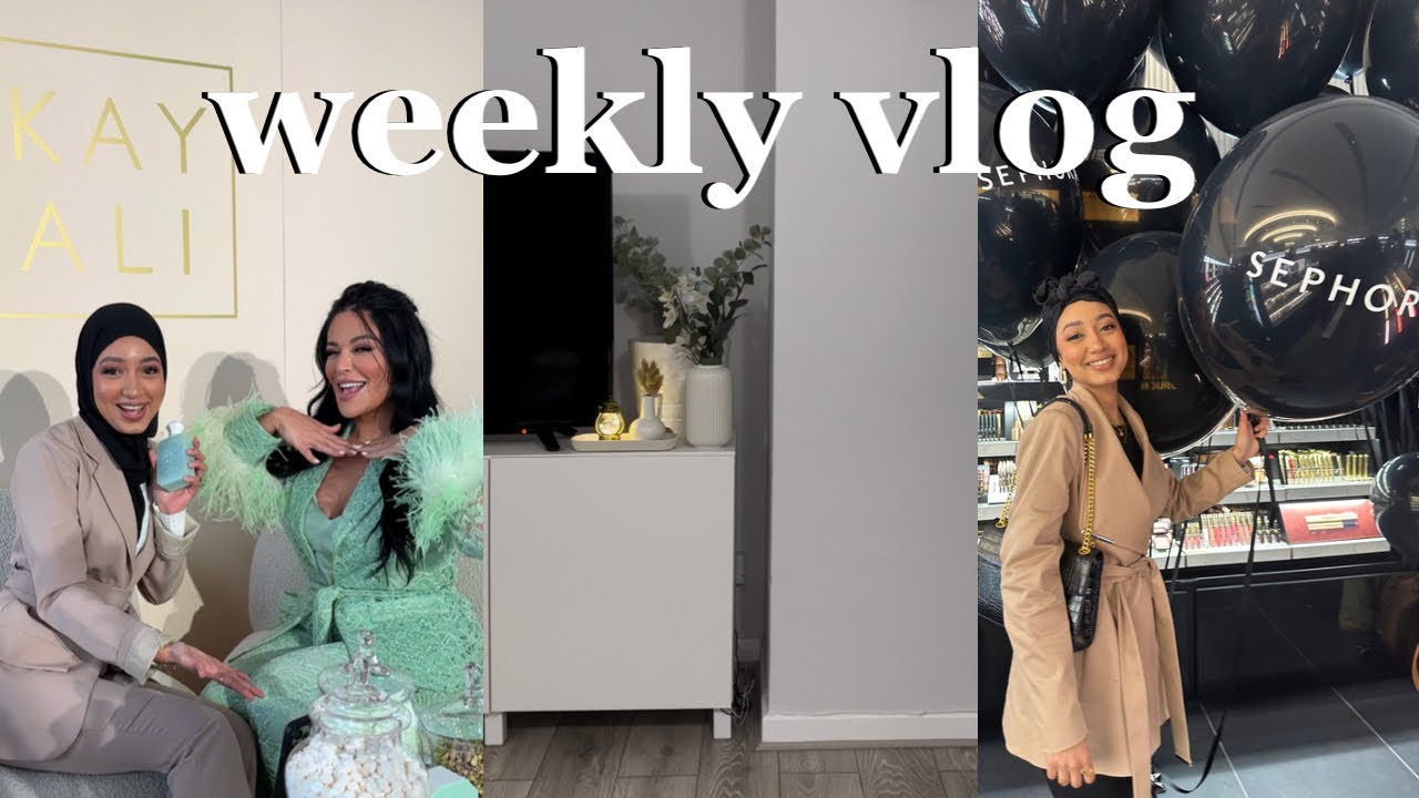 AD -WEEKLY VLOG: meeting Mona Kattan, movie reviews, home furniture, Sephora event, lunch with M.A.C