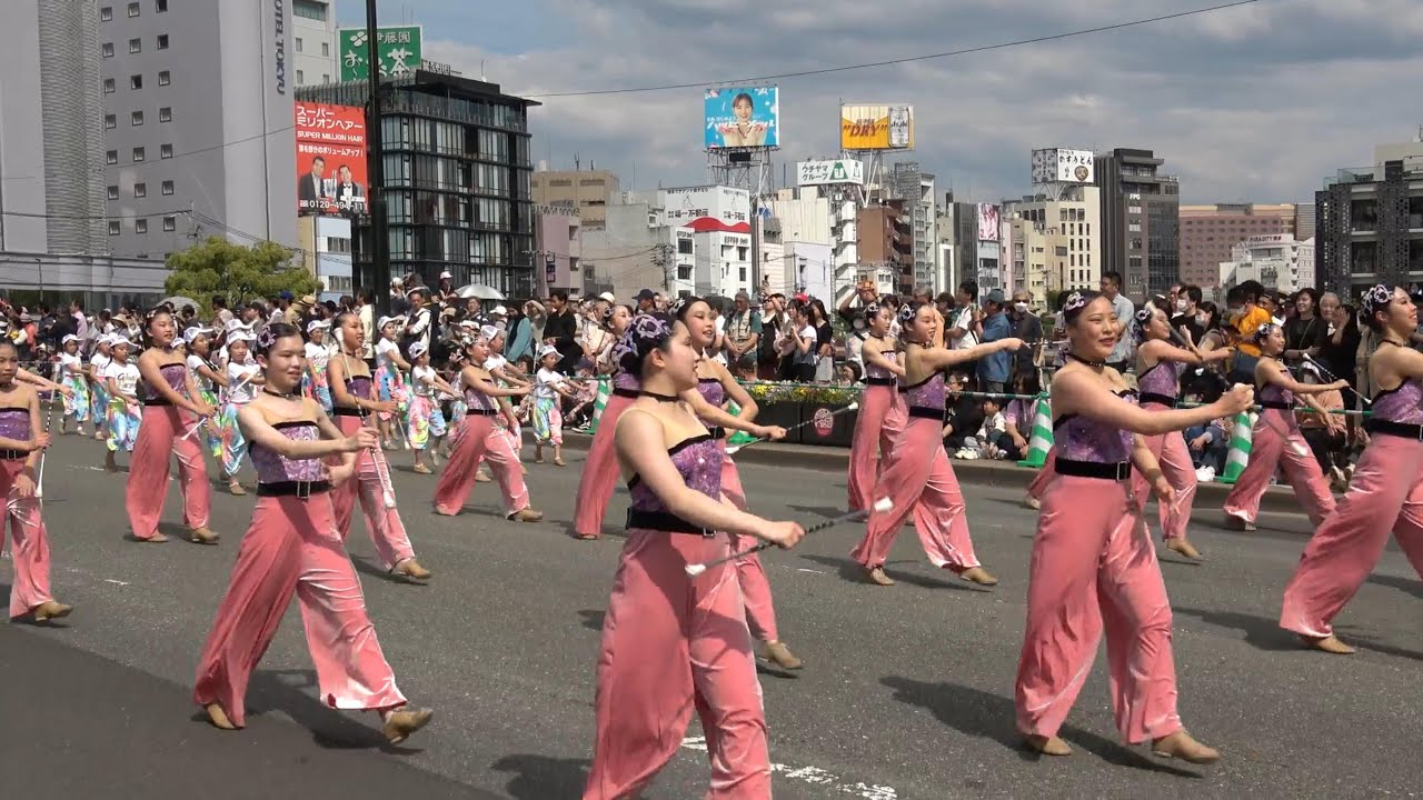 博多どんたく2024  高校の部パレード