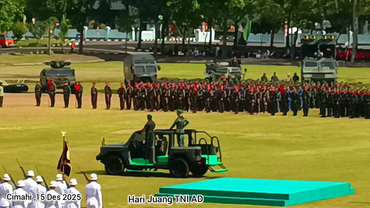🔴KASAD Jendral TNI  Maruli Simanjuntak | Pimpin Upacara Hari JUANG TNI AD 2025 di Brigif 15 Cimahi