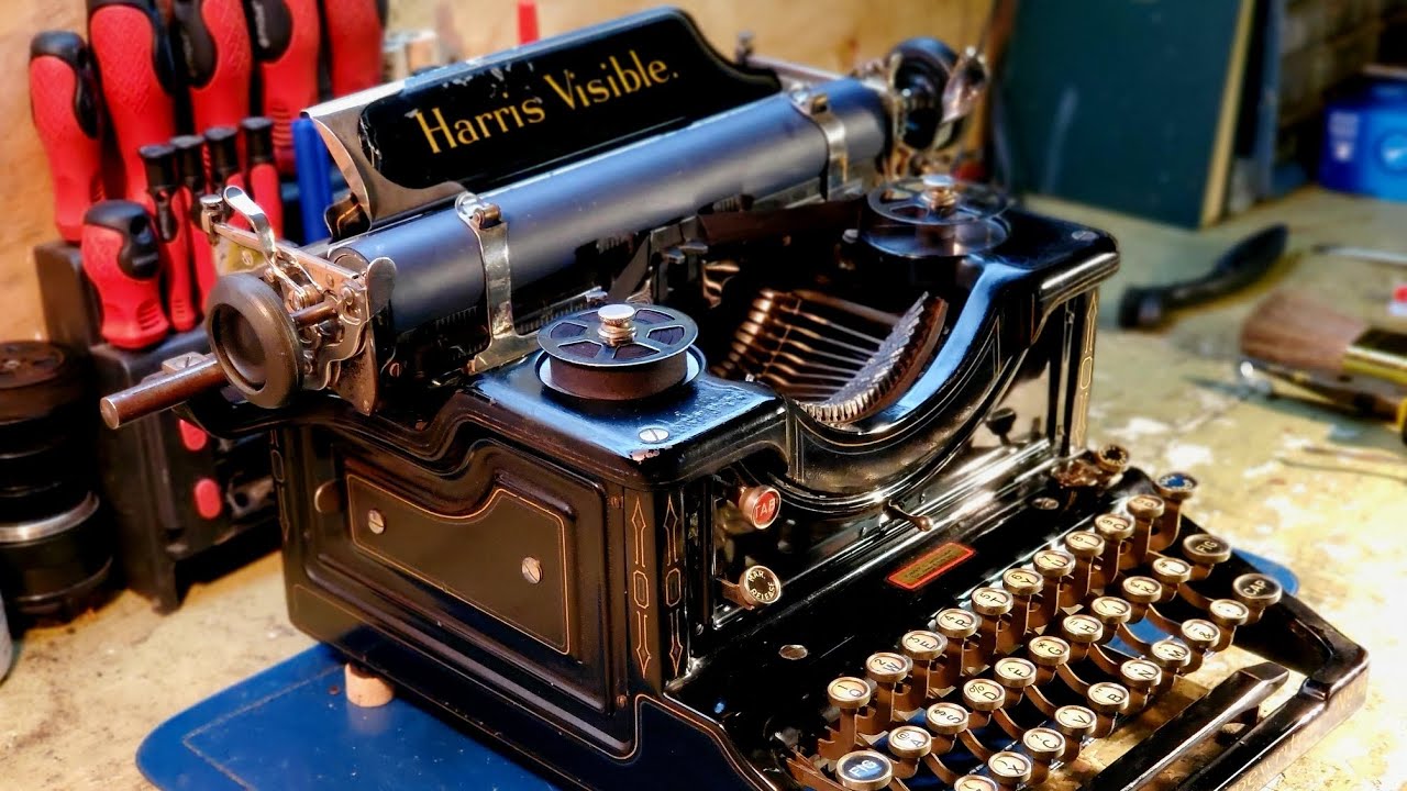 1912 Harris Visible No.4 Standard Typewriter