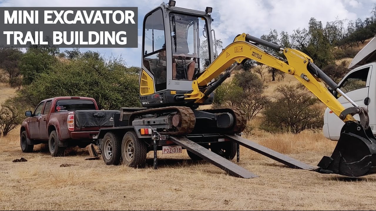 Construyendo Senderos de Mountain Bike! Trail Building con la Nueva Mini Excavadora!!