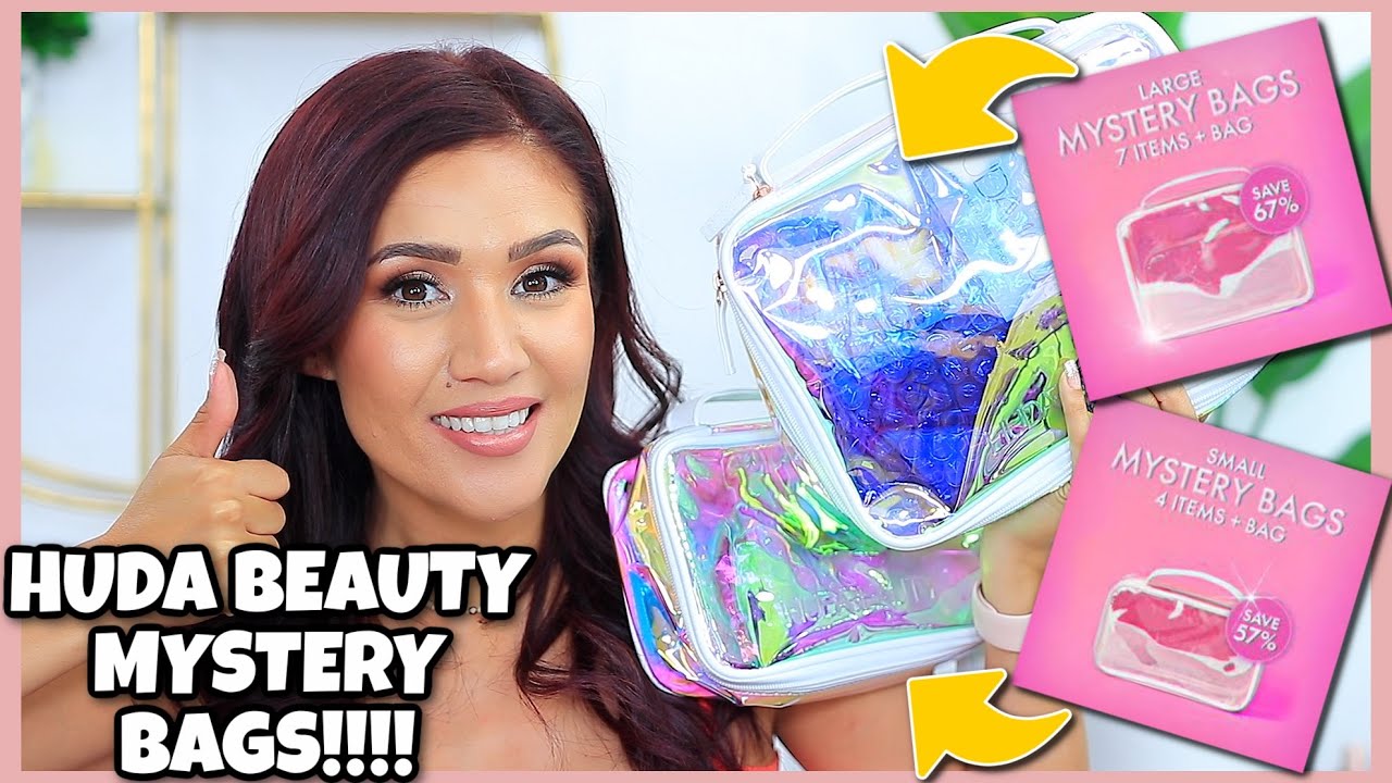 Huda Beauty Small & Large Mystery Bag Unboxings 2021