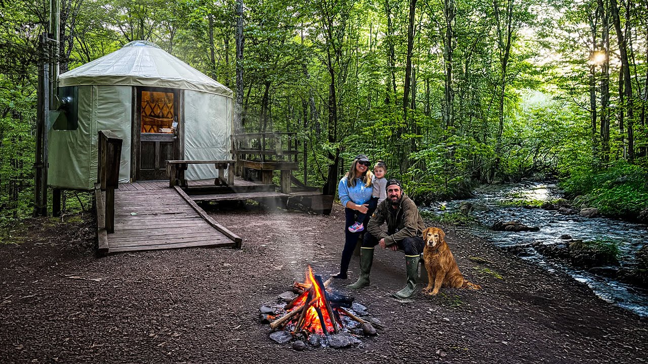 Braving DEADLY Mosquitos at a Backcountry Yurt on a River