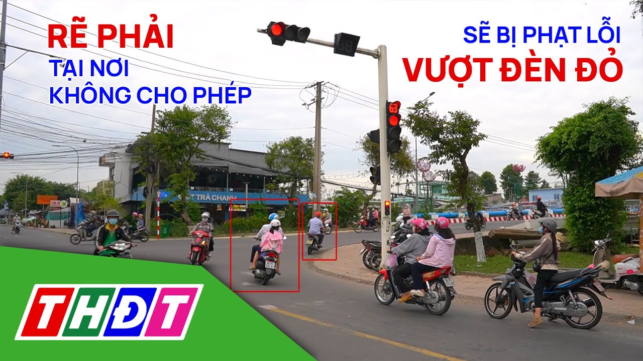 Rẽ phải tại nơi không cho phép sẽ bị phạt lỗi vượt đèn đỏ | THDT