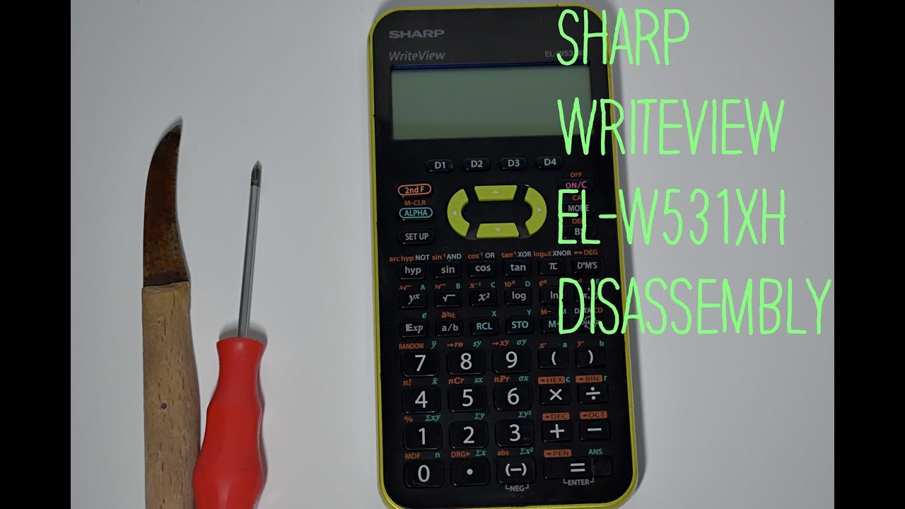 Sharp Writeview EL-W531XH Disassembly