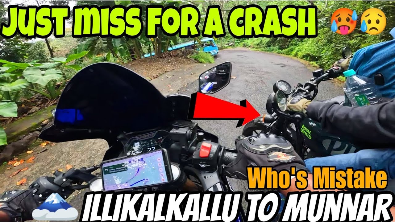 Just Miss For a crash🥵 because of co rider😡Illikallu to munnar | Tamil Motovlog | Episode 06 | Tamil
