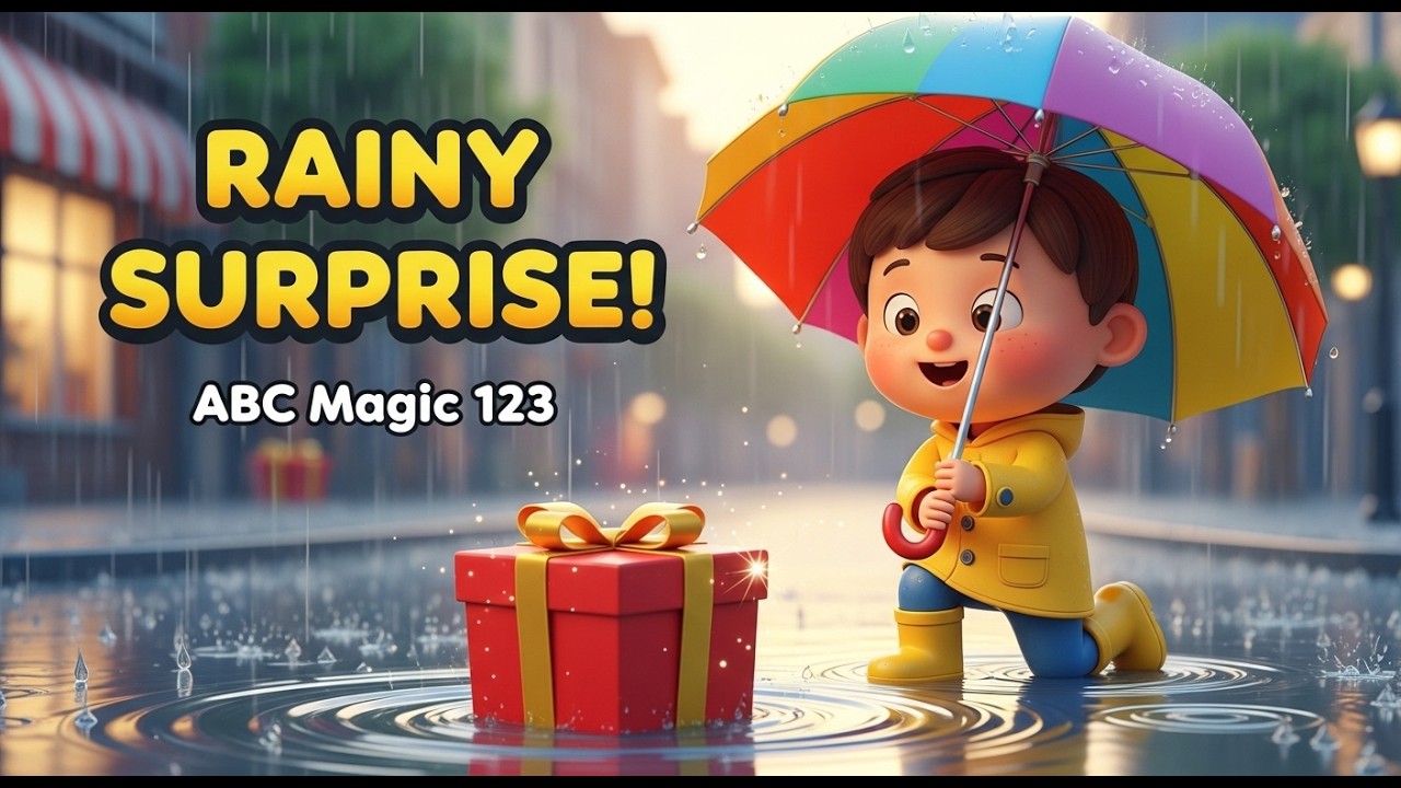 A Rainy Day Surprise 🌧️🎁 | Kids Story for Toddlers | ABC Magic 123