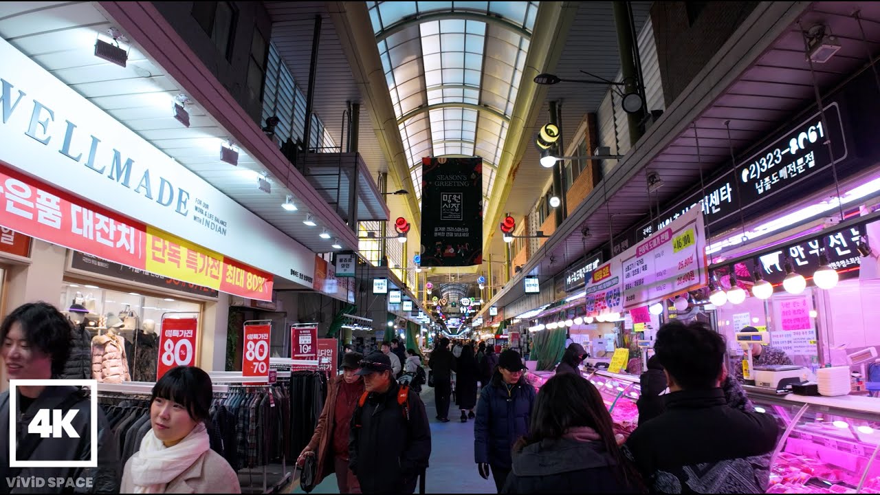 [4K Walk] 망원동 힐링 스팟 🌸 오늘도 걸어요, 망원시장의 풍경 | Let's walk through the alleys of Mangwon-dong together