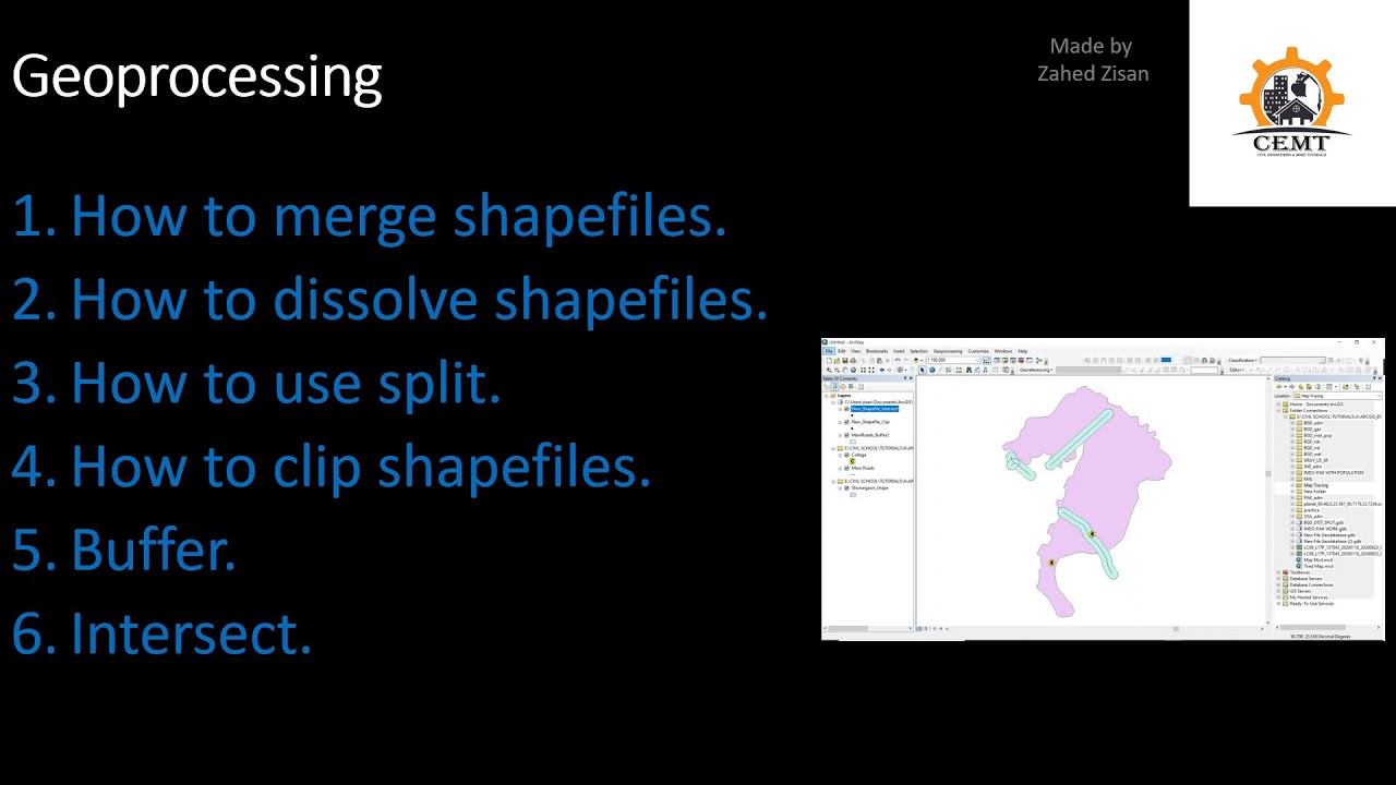 ArcGIS C.E.M.T Bestselling ArcGIS Course.