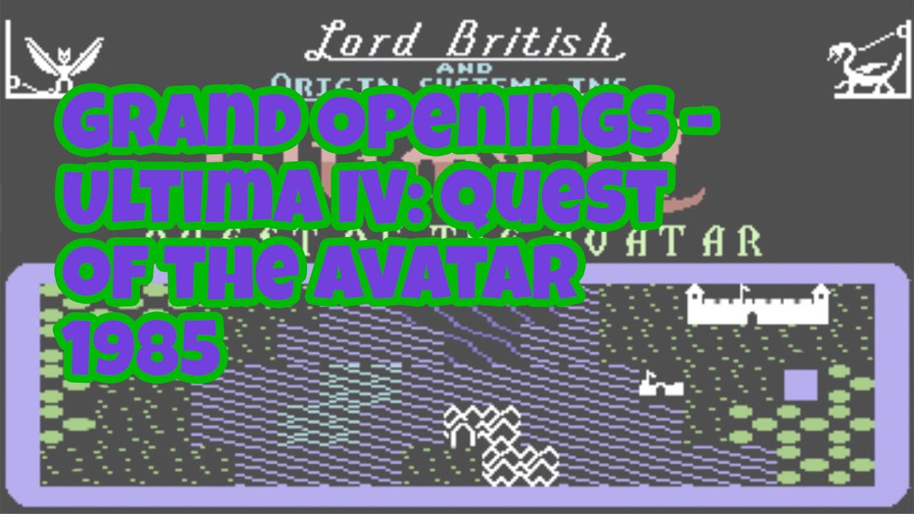 Ultima IV: Quest of the Avatar Full Intro with Music on C64
