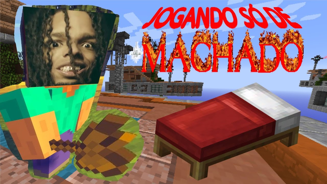 BEDWARS, mas a gente SÓ PODE JOGAR DE MACHADO 🪓