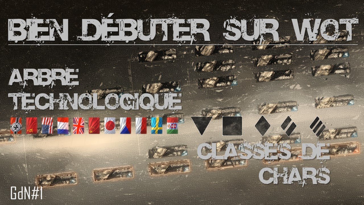 Guide du Noobicum #1 : Classes, arbre techno et chars pour d&eacute;buter (Bien d&eacute;buter sur WoT FR)