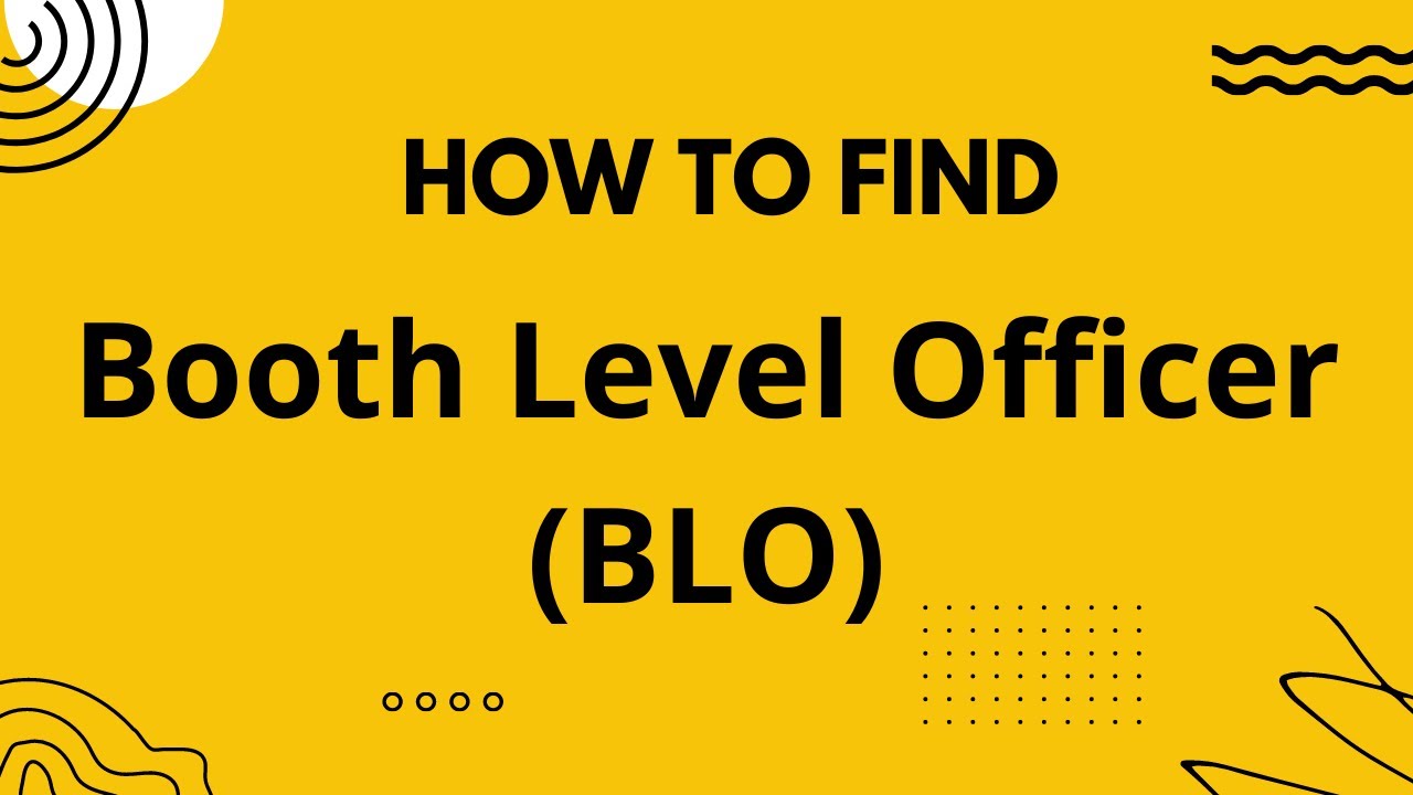 How to find my  BLO Booth Level Officer ? Mera BLO kaun hai
