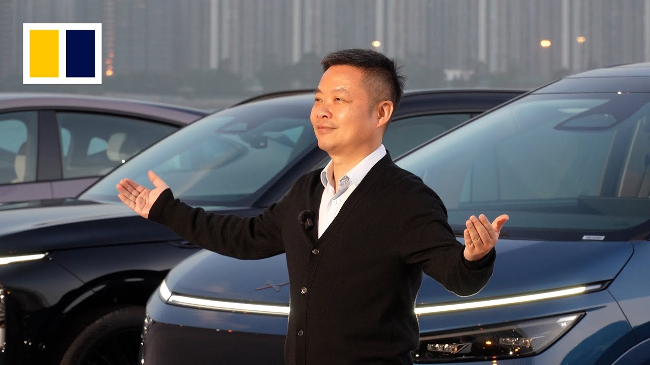 Chinese EV maker Xpeng CEO unveils newest vehicles in Hong Kong