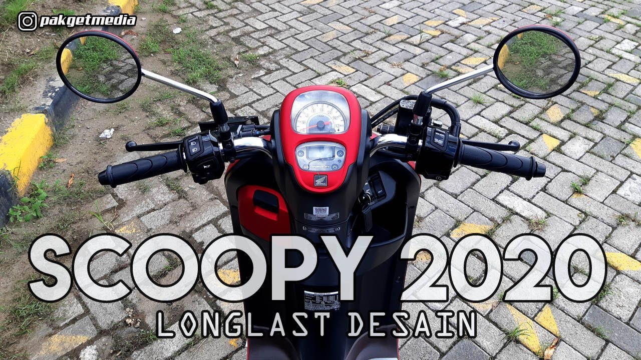 Review Honda Scoopy 110 CC Tahun 2020 - Type Stylish Warna Merah Doff
