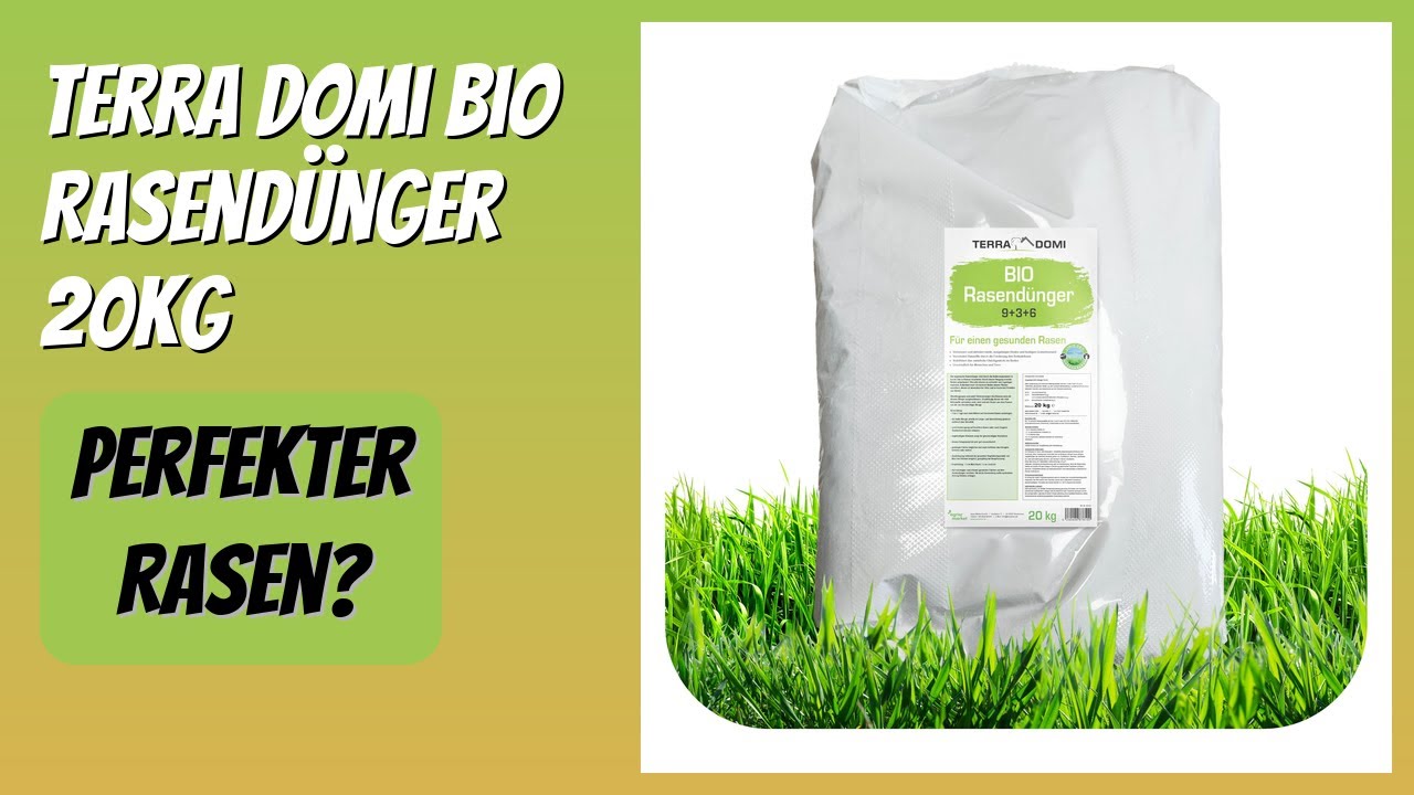 BEWERTUNG (2026): Terra Domi Bio Rasendünger 20kg. Infos