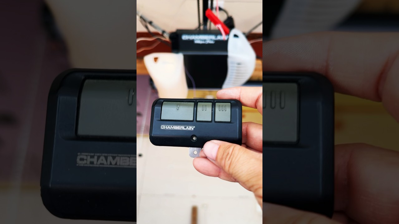 SIMPLE way to set Chamberlain remote to a purple-learner-button garage opener