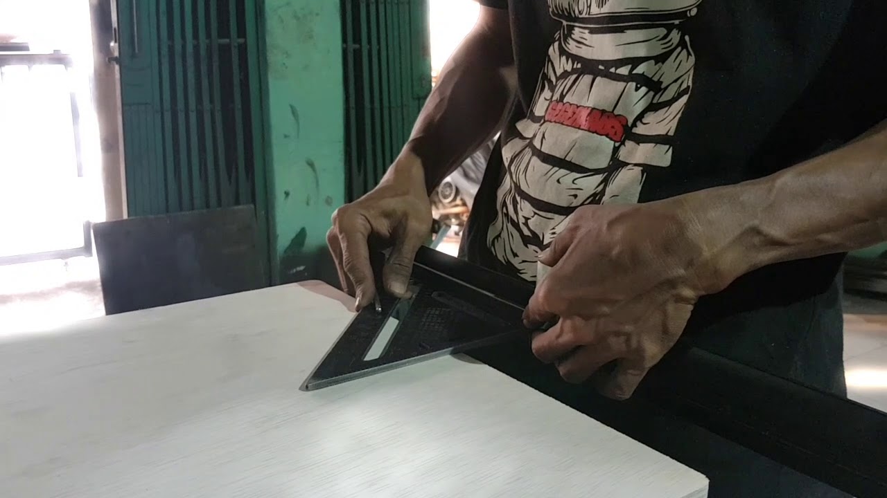 Setting knok meja sablon rel
