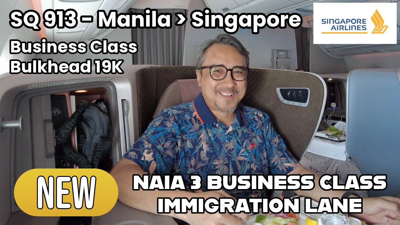 Singapore Airlines SQ913. New Business Class Immigration Lane