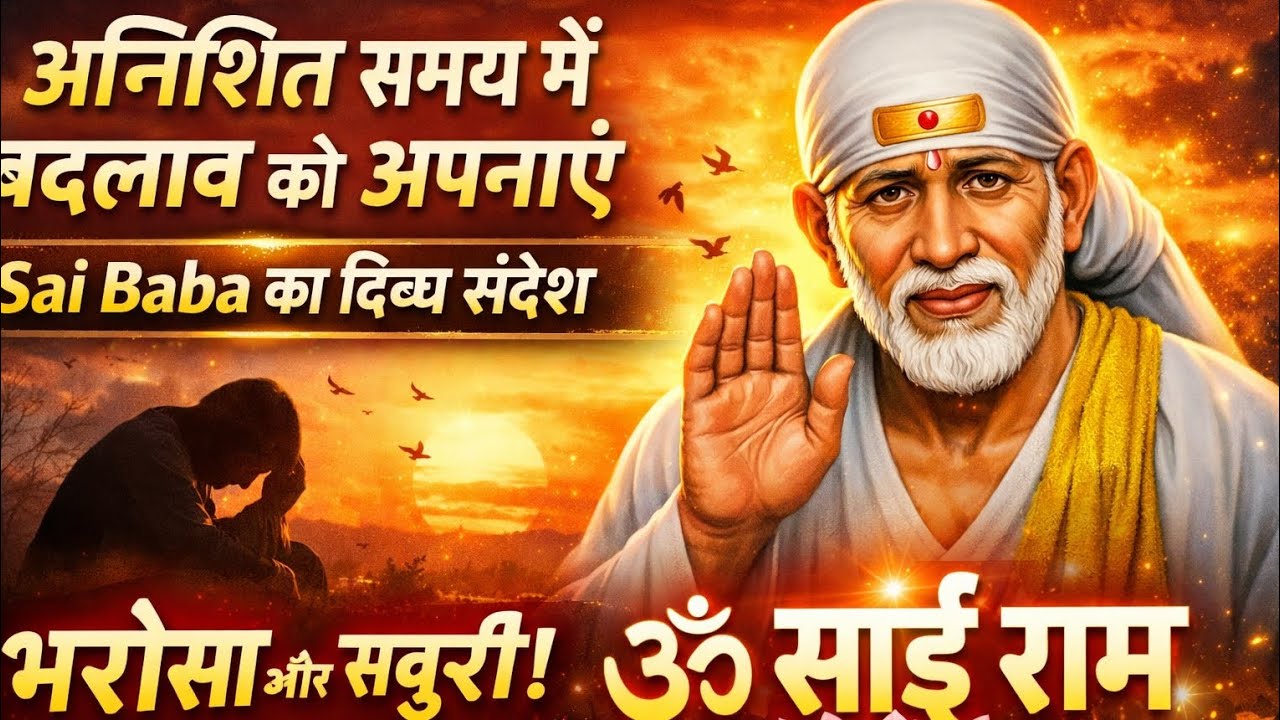 अनिश्चित समय में बदलाव को अपनाएं | Sai Baba Guidance for Life Changes | Sai Baba Motivation