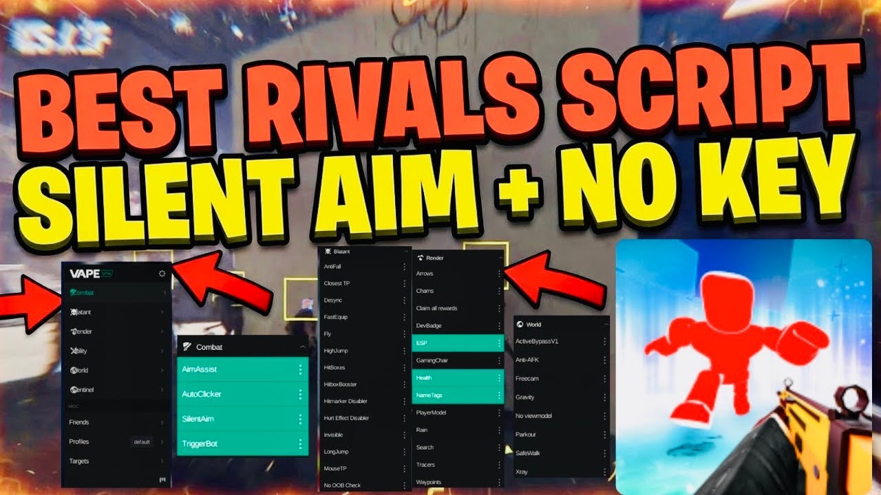 [🎄] Скрипт BEST RIVALS *БЕЗ КЛЮЧА* 2026 Roblox! | AIMBOT, ESP, бесшумное прицеливание и полёт (Об...