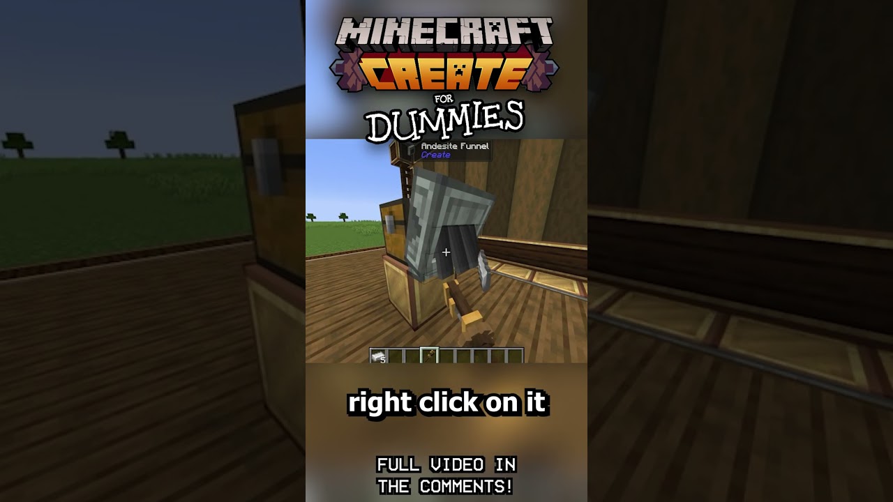 THE FUNNELS - MINECRAFT: CREATE MOD FOR DUMMIES