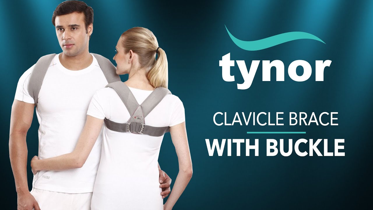How to wear Tynor Clavicle Brace with buckle for immobilization&stability of fractured clavicle