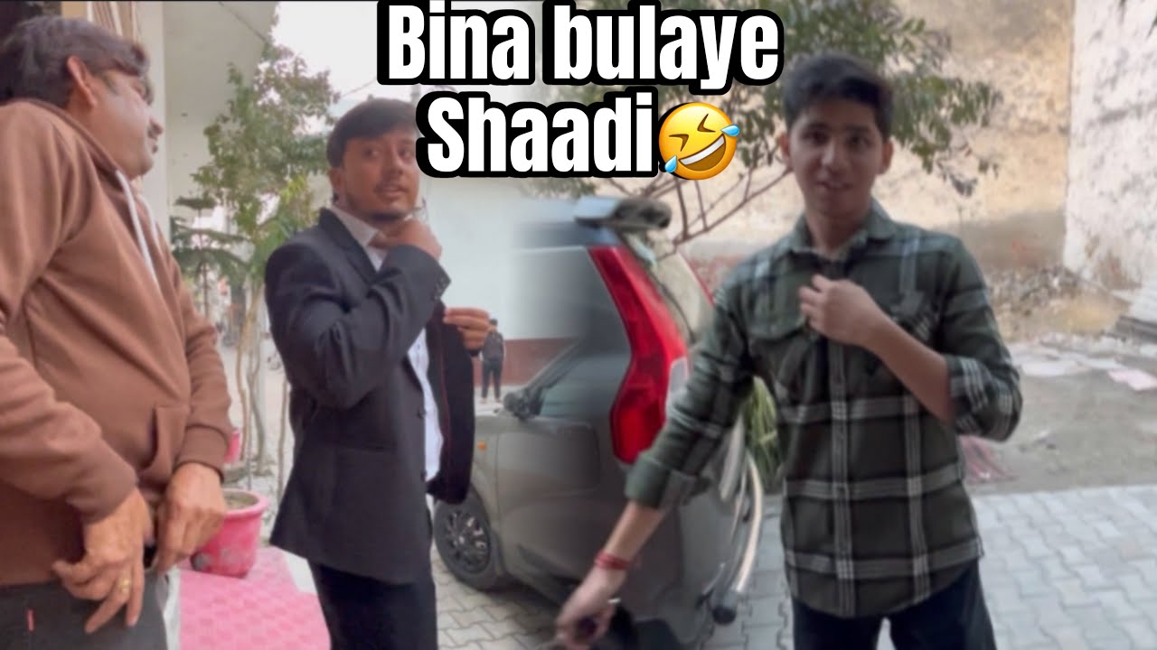 Aaj sabhi bina bulaaye shaadi mein chale gye 🤣🎉