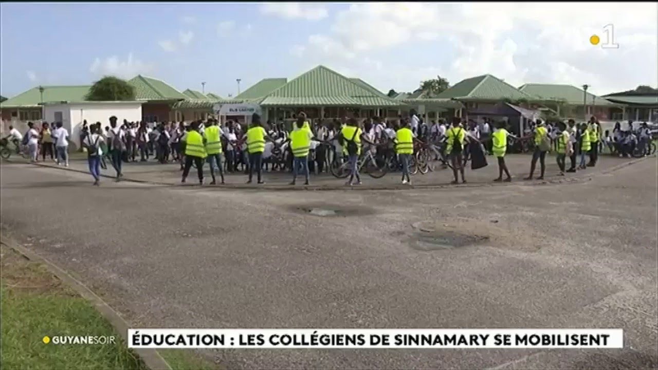 Education :les collégiens de Sinnamary se mobilisent