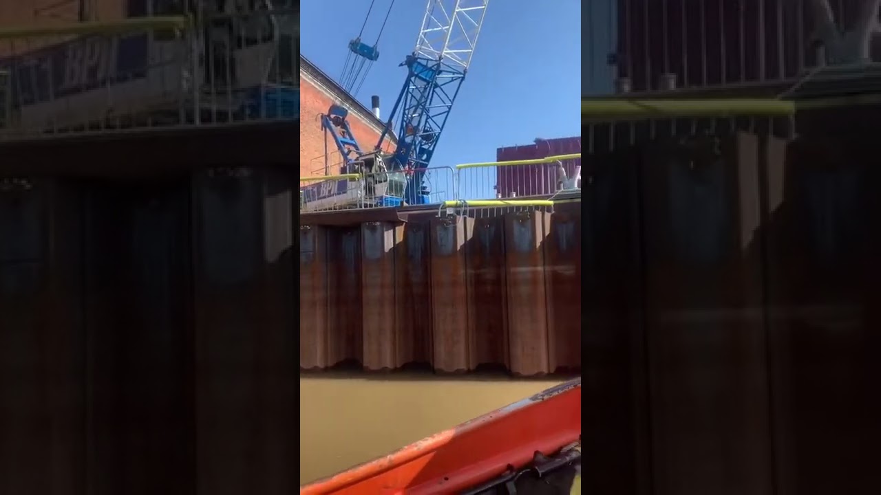 Giken GRB system used in Hull to install 11 m sheet piles