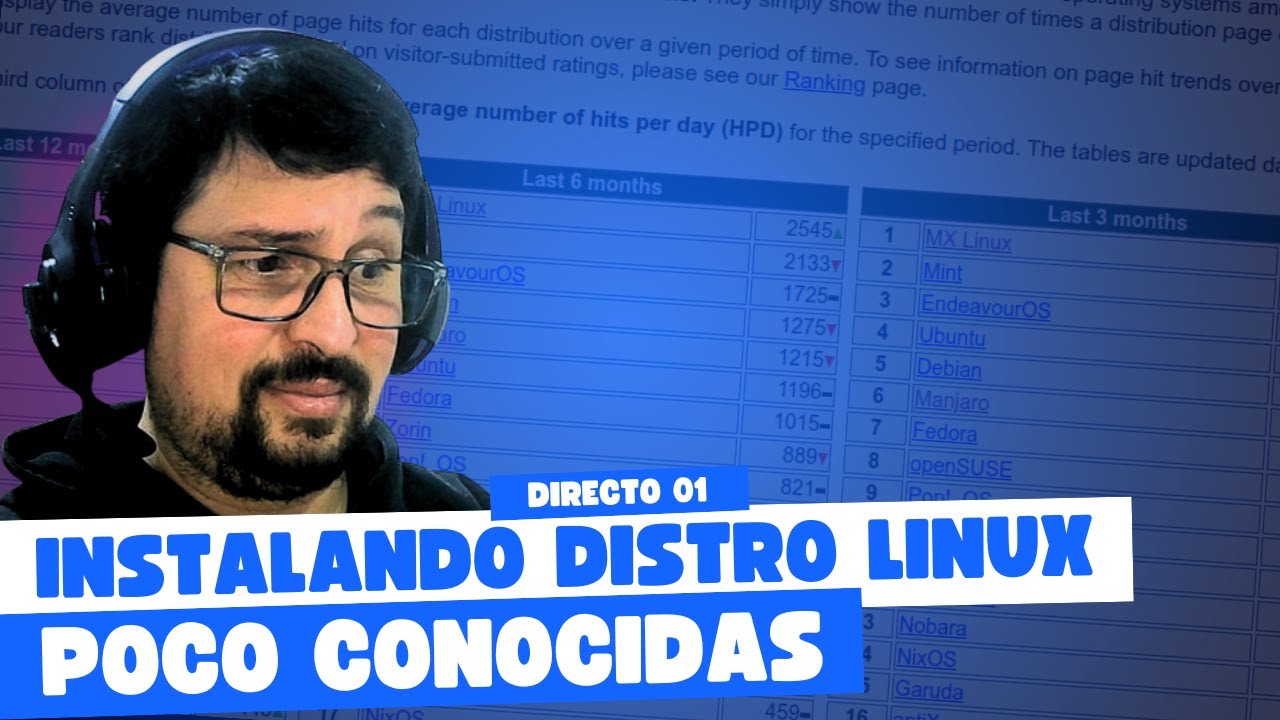 Primera Transmisi&oacute;n en Vivo - INSTALANDO DISTROS LINUX POCO CONOCIDAS