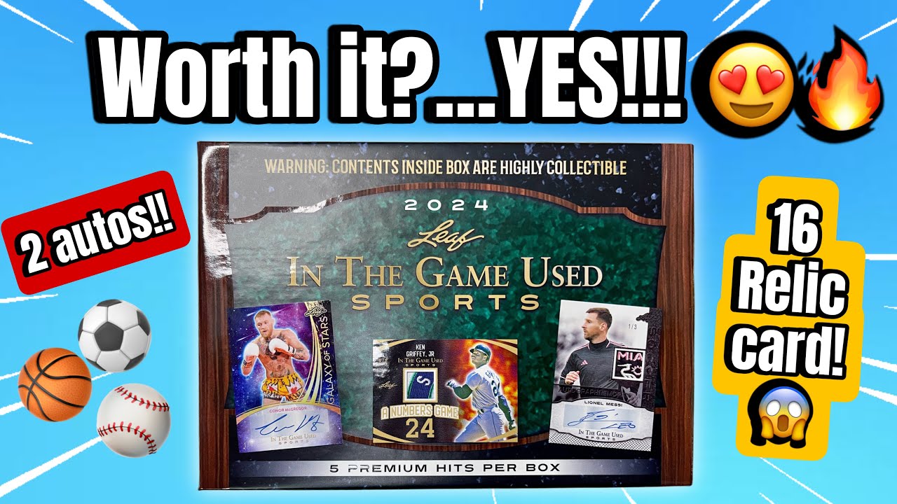 🌟 Crazy Box! Leaf In The Game Used | 5 Guaranteed Hits of Game-Used Materials! 🏆