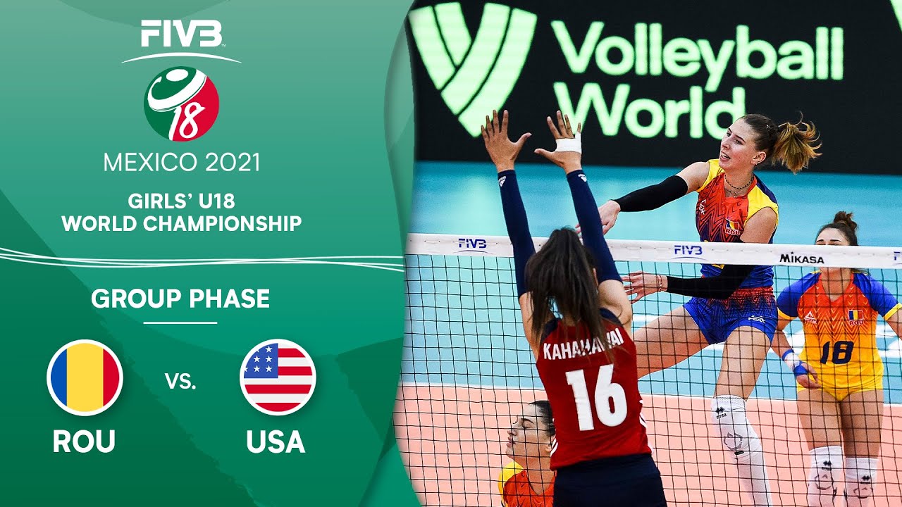 ROU vs. USA - Group Phase | Girls U18 Volleyball World Champs 2021