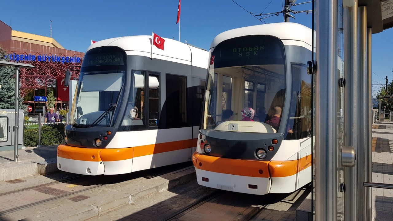 Linie 1 in Otogar (Straßenbahn Eskişehir)