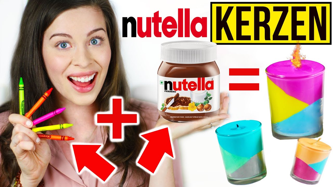DIY NUTELLA PINTEREST DUFT-KERZE aus STIFTEN im LIVE TEST! ÜBERRASCHENDES ERGEBNIS!