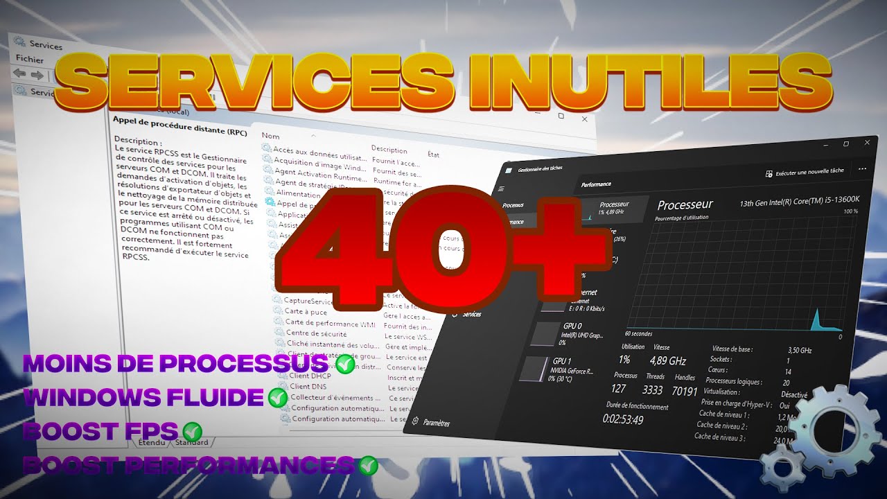 D&eacute;sactive ces Services Windows pour de Meilleures PERFORMANCES 🚀