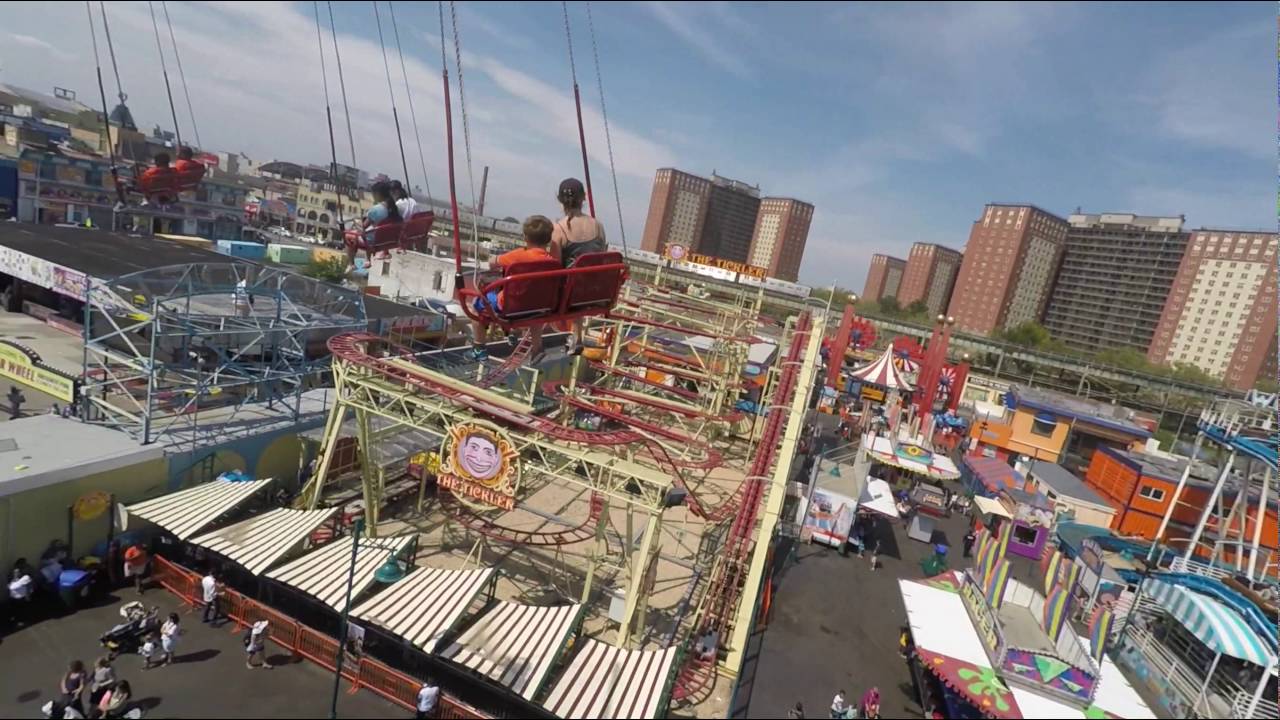 ⁶⁰fps Brooklyn Flyer OnRide POV at Luna Park Coney Island