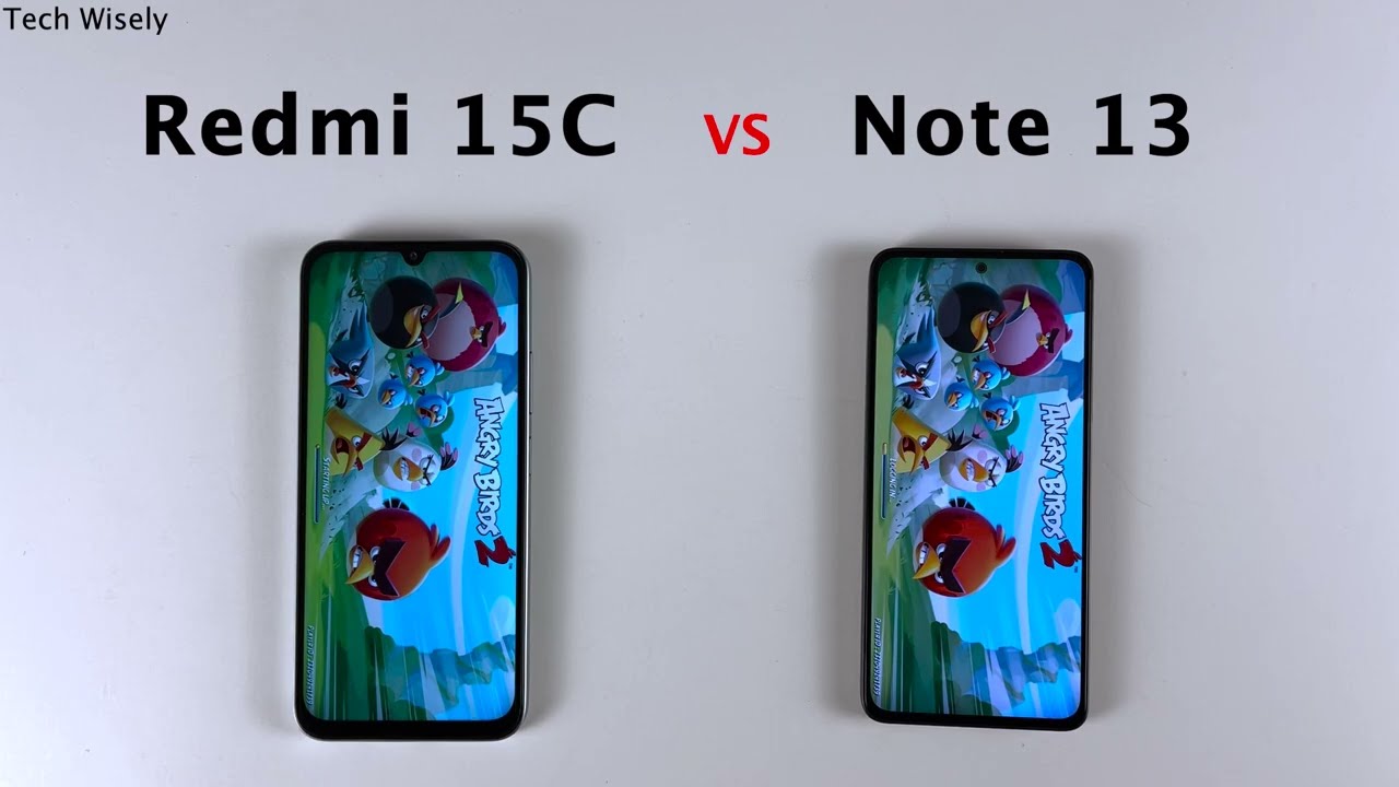 Сравнение скорости Redmi 15C и Redmi Note 13.