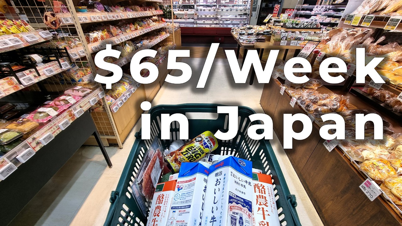 $65 a Week Grocery Shopping in Japan