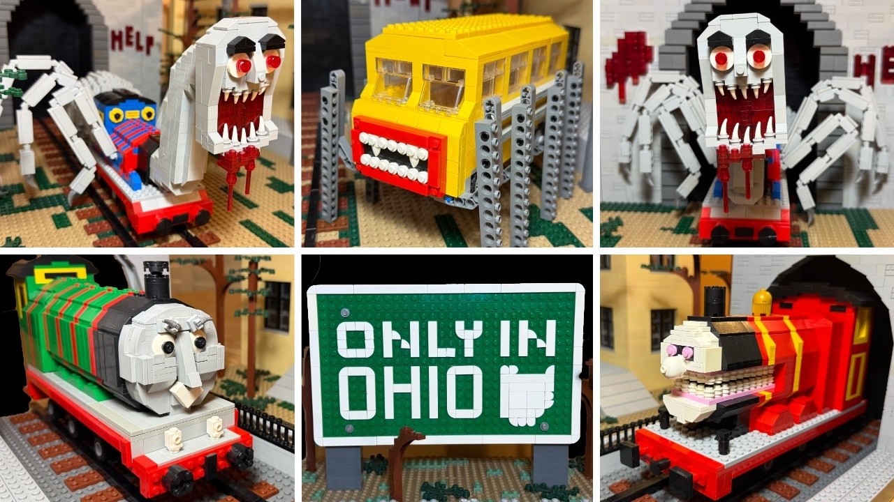 LEGO CURSED THOMAS SPIDER vs BUS EATER vs CURSED HENRY vs CURSED TOBY