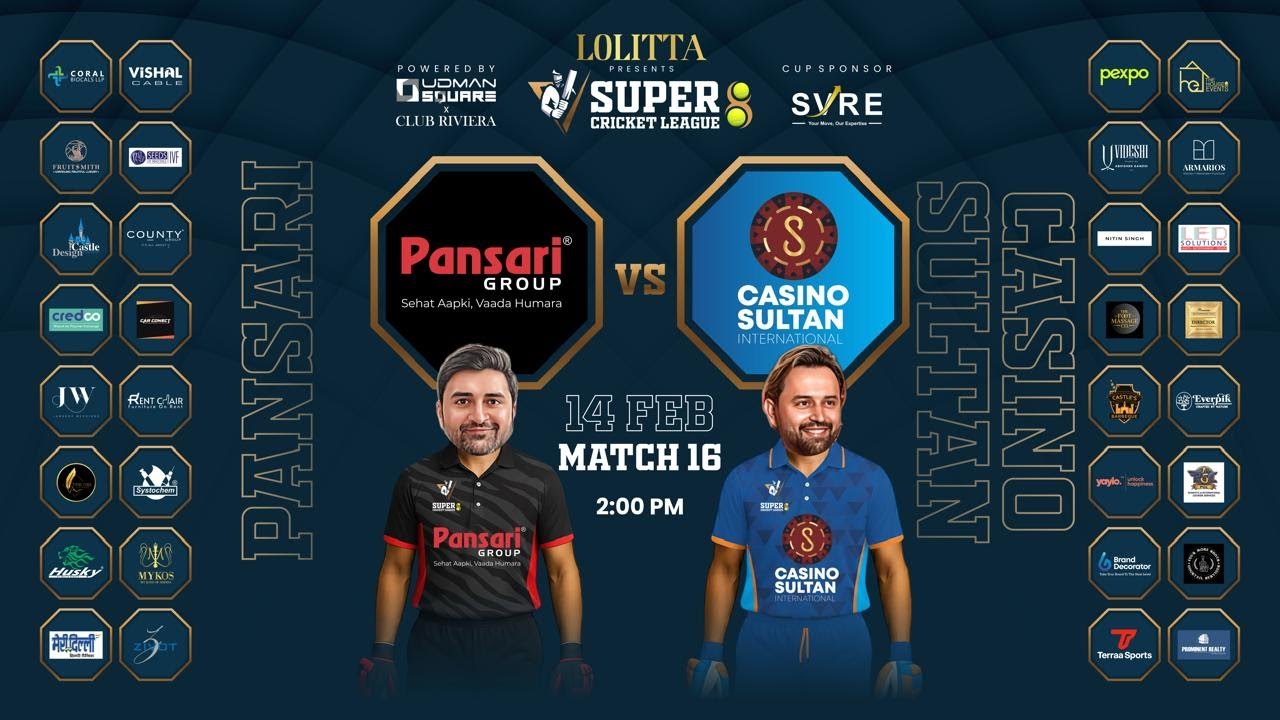 SUPER CRICKET LEAGUE – PANSARI vs CASINO SULTAN || MATCH - 16