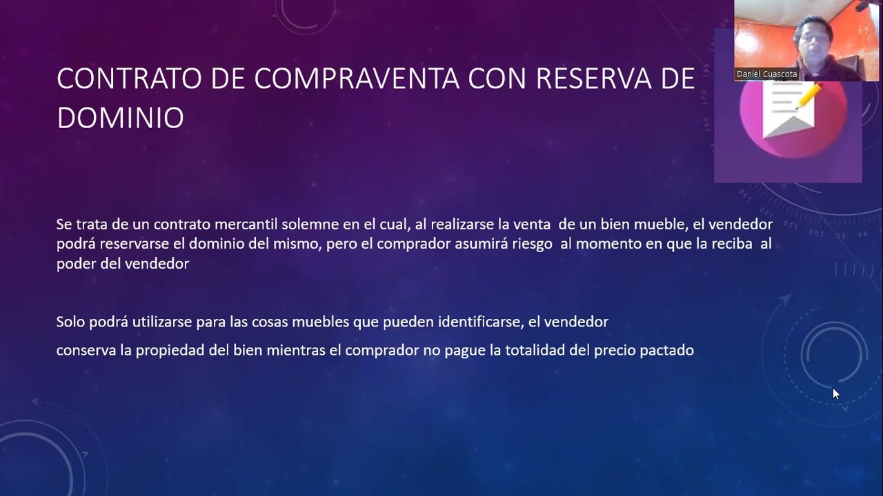 Contrato de Compra Venta con Reserva de Dominio