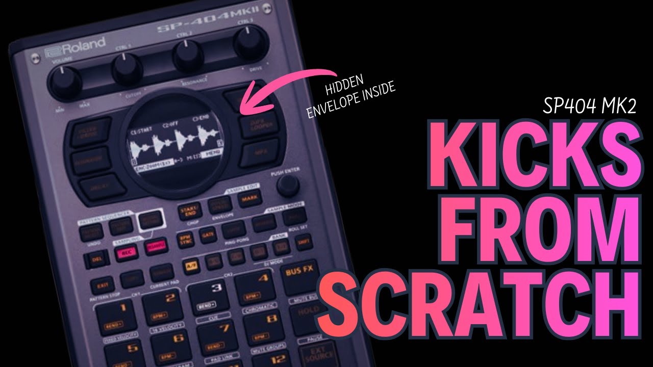 KICKS FROM SCRATCH - SP404mk2 TUTORIAL #dawless #sp404mk2 #tutorial