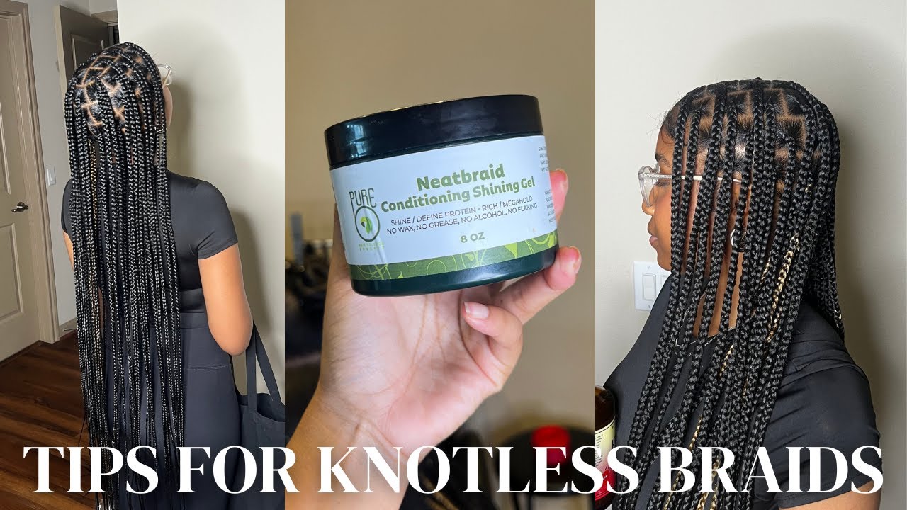 Knotless braids MedLarge Tips -  Products Included