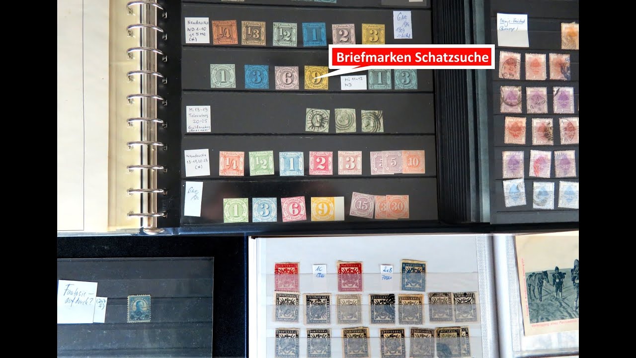 Briefmarken Schatzsuche mit interessanten und wertvollen Briefmarken, Briefen und Burenkrieg Karte