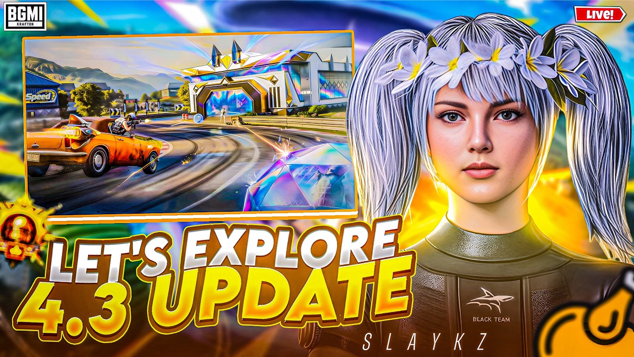 BGMI 4.3 Update 🔥 1v4 Fun | SlakyZ LIVE